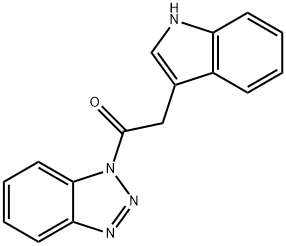 1-(1H-Benzotriazol-1-yl)-2-(1H-indol-3-yl)ethanone 結(jié)構(gòu)式