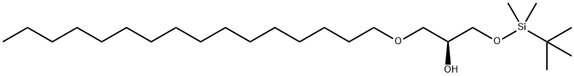 1-O-(tert-butyldimethylsilyl)-3-O-hexadecyl-sn-glycerol Struktur