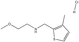 (2-methoxyethyl)[(3-methyl-2-thienyl)methyl]amine hydrochloride Struktur