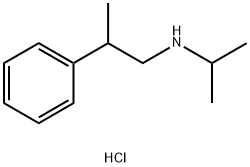 (2-phenylpropyl)(propan-2-yl)amine hydrochloride Struktur