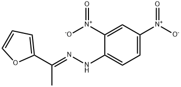 1-(2,4-dinitrophenyl)-2-[1-(2-furyl)ethylidene]hydrazine Struktur