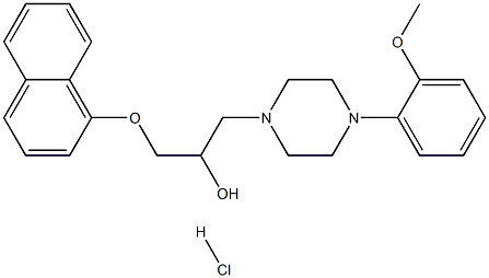1-[4-(2-methoxyphenyl)piperazin-1-yl]-3-naphthalen-1-yloxypropan-2-ol:hydrochloride, 1164469-60-6, 結(jié)構(gòu)式