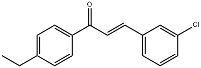 (2E)-3-(3-chlorophenyl)-1-(4-ethylphenyl)prop-2-en-1-one Struktur