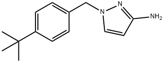 1-[(4-tert-butylphenyl)methyl]-1H-pyrazol-3-amine Struktur