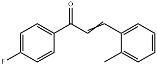 (2E)-1-(4-fluorophenyl)-3-(2-methylphenyl)prop-2-en-1-one Struktur