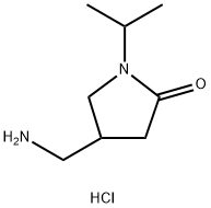 4-(aminomethyl)-1-isopropyl-2-pyrrolidinone hydrochloride Struktur
