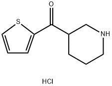 3-piperidinyl(2-thienyl)methanone hydrochloride Struktur