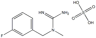 N-(3-fluorobenzyl)-N-methylguanidine sulfate Struktur
