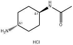 N-[(1R*,4R*)-4-Aminocyclohexyl]acetamidehydrochloride Struktur
