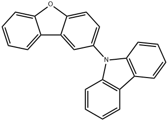 9-(dibenzo[b,d]furan-2-yl)-9H-carbazole Struktur