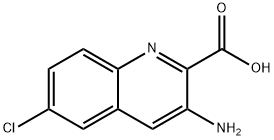 3-AMINO-6-CHLOROQUINOLINE-2-CARBOXYLIC ACID, 1196151-95-7, 結(jié)構(gòu)式