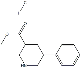 METHYL 5-PHENYLPIPERIDINE-3-CARBOXYLATE HCL Struktur