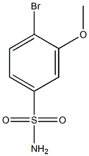 4-bromo-3-methoxybenzenesulfonamide Struktur