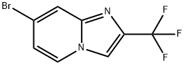 7-bromo-2-(trifluoromethyl)imidazo[1,2-a]pyridine Struktur