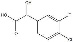 (4-Chloro-3-fluoro-phenyl)-hydroxy-acetic acid Struktur