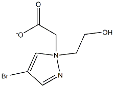 2-(4-Bromo-1-pyrazolyl)ethyl Acetate Struktur