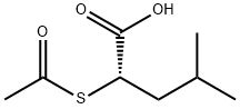(S)-2-(ACETYLTHIO)-4-METHYLPENTANOIC ACID Structure