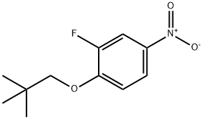 2-Fluoro-1-(neopentyloxy)-4-nitrobenzene Struktur