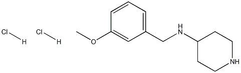 N-(3-Methoxybenzyl)piperidin-4-amine dihydrochloride Struktur