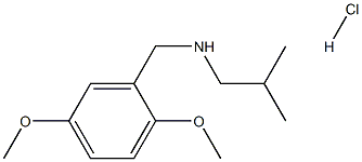 [(2,5-dimethoxyphenyl)methyl](2-methylpropyl)amine hydrochloride Struktur