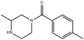 3-methyl-1-(4-methylbenzoyl)piperazine Struktur