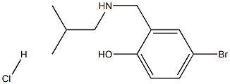 4-bromo-2-{[(2-methylpropyl)amino]methyl}phenol hydrochloride Struktur