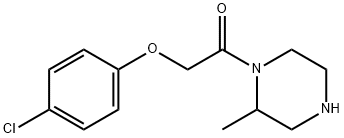 2-(4-chlorophenoxy)-1-(2-methylpiperazin-1-yl)ethan-1-one Struktur