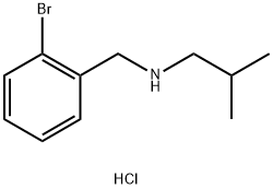 [(2-bromophenyl)methyl](2-methylpropyl)amine hydrochloride Struktur