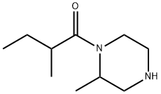 2-methyl-1-(2-methylpiperazin-1-yl)butan-1-one Struktur