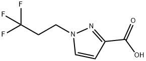 1-(3,3,3-TRIFLUOROPROPYL)-1H-PYRAZOLE-3-CARBOXYLIC ACID Struktur