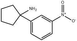 1-(3-NITROPHENYL)CYCLOPENTAN-1-AMINE Struktur
