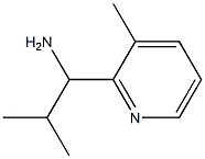 2-methyl-1-(3-methylpyridin-2-yl)propan-1-amine Struktur