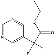 Difluoro-pyrimidin-5-yl-acetic acid ethyl ester Struktur