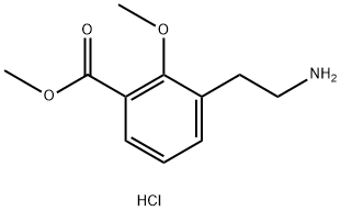 METHYL 3-(2-AMINOETHYL)-2-METHOXYBENZOATE HCL Structure