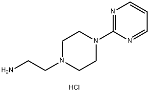 {2-[4-(2-pyrimidinyl)-1-piperazinyl]ethyl}amine trihydrochloride Struktur