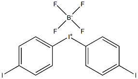 Bis(4-iodophenyl)-iodonium tetrafluoroborate Struktur