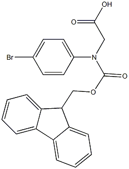 N-FMOC-R-4-溴苯甘氨酸 結(jié)構(gòu)式