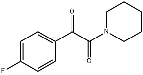 1-(4-fluorophenyl)-2-(piperidin-1-yl)ethane-1,2-dione Struktur