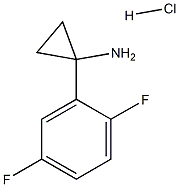[1-(2,5-difluorophenyl)cyclopropyl]amine hydrochloride Struktur