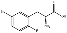 5-Bromo-2-fluoro-D-phenylalanine Struktur