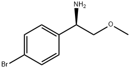(R)-1-(4-溴苯基)-2-甲氧基乙-1-胺, 1270150-95-2, 結構式