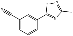 3-(3-Methyl-1,2,4-oxadiazol-5-yl)benzonitrile Struktur