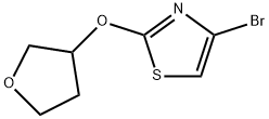 4-bromo-2-(oxolan-3-yloxy)-1,3-thiazole Struktur
