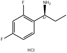(S)-1-(2,4-DIFLUOROPHENYL)PROPAN-1-AMINE HYDROCHLORIDE Struktur