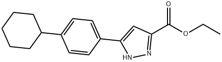 ethyl 5-(4-cyclohexylphenyl)-1H-pyrazole-3-carboxylate|ethyl 5-(4-cyclohexylphenyl)-1H-pyrazole-3-carboxylate