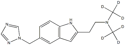 2-[5-(1,2,4-triazol-1-ylmethyl)-1H-indol-2-yl]-N,N-bis(trideuteriomethyl)ethanamine Struktur