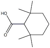 Cyclohexanecarboxylic acid, 2,2,6,6-tetramethyl- Struktur
