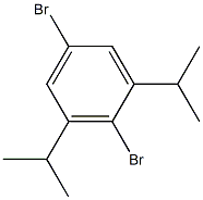 2,5-dibromo-1,3-di(propan-2-yl)benzene Struktur