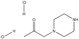 1-piperazin-1-ylacetone dihydrochloride Struktur