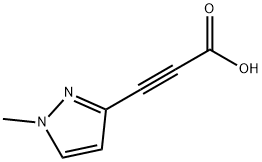 3-(1-methyl-1H-pyrazol-3-yl)propiolic acid Struktur